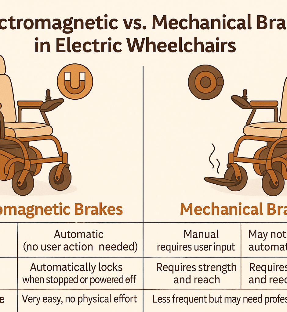 Electromagnetic Vs. Mechanical Brakes In Electric Wheelchairs What’s The Difference